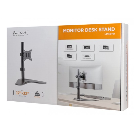 BRATECK βάση γραφείου οθόνης LDT66-T01, 17-32", έως 9kg