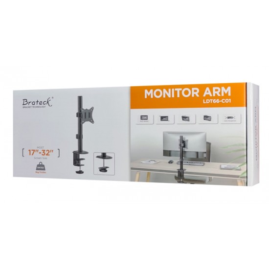 BRATECK βάση γραφείου οθόνης LDT66-C01, 17-32", έως 9kg