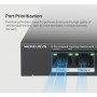 MERCUSYS Desktop Switch MS108GP, 8x 10/100/1000 Mbps, PoE+, V.1.20