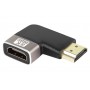POWERTECH αντάπτορας HDMI 2.1 CAB-H157, 8K/60Hz, γωνιακός, μαύρος