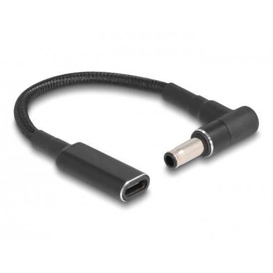POWERTECH αντάπτορας τροφοδοσίας laptop CAB-UC066, USB-C σε Samsung 5.5x3mm, μαύρος