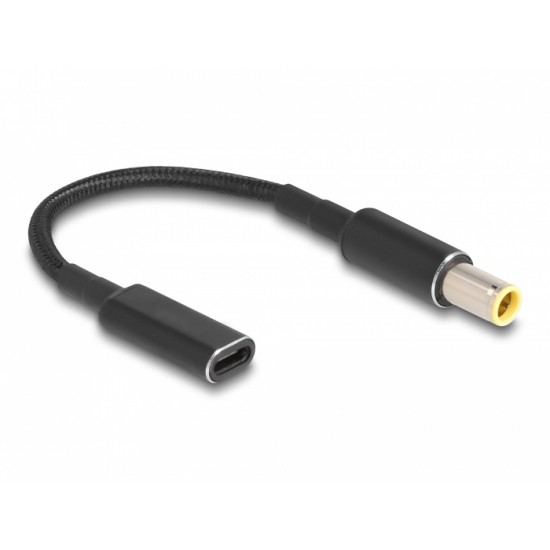 POWERTECH αντάπτορας τροφοδοσίας laptop CAB-UC067, USB-C σε IBM 7.9x5.5mm, μαύρος