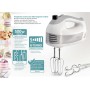 BRUNO μίξερ χειρός BRN-0110, 500W, 5 ταχύτητες & turbo, λευκό