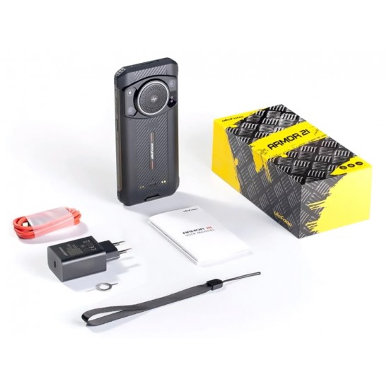 ULEFONE smartphone Armor 21 με ηχείο 3.5W, 6.58", 8/256GB, 9600mAh, IP68/IP69K, μαύρο