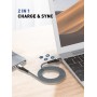 LDNIO καλώδιο Lightning σε USB-C LC111, 30W PD, 1m, γκρι