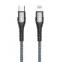 LDNIO καλώδιο Lightning σε USB-C LC111, 30W PD, 1m, γκρι