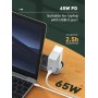 LDNIO καλώδιο USB-C σε USB-C LC131C, 65W PD, 1m, λευκό