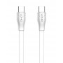 LDNIO καλώδιο USB-C σε USB-C LC131C, 65W PD, 1m, λευκό