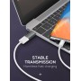 LDNIO αντάπτορας USB-C σε USB LC140, αρσενικό σε θηλυκό, γκρι
