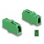 DELOCK σύνδεσμος οπτικής ίνας LC Simplex 87984, πράσινος