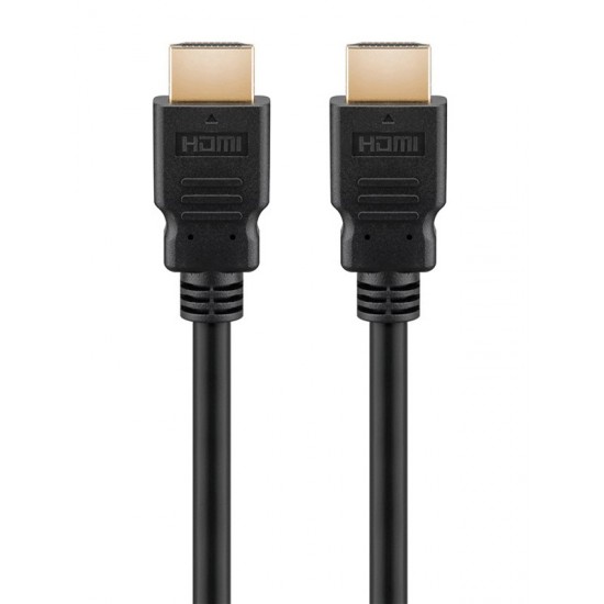 GOOBAY καλώδιο HDMI 2.0 60627, Ethernet, 4K/60Hz, 10.2 Gbps, 15m, μαύρο