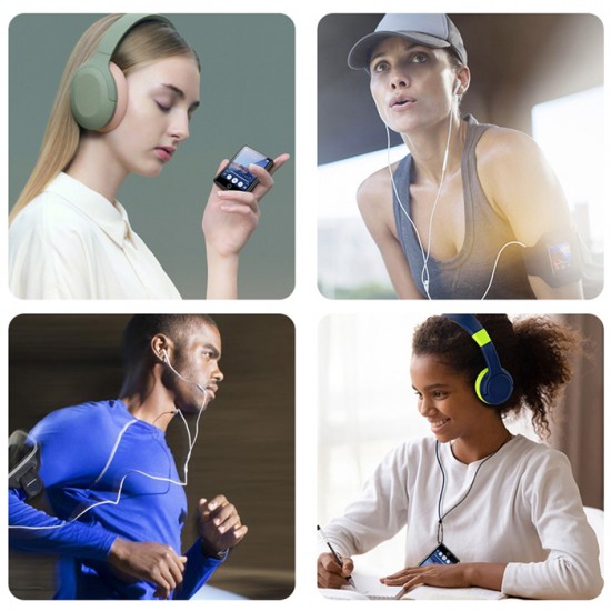 RUIZU MP3 player M6 με οθόνη αφής 2.8", 8GB, Bluetooth, ελληνικό μενού, μαύρο