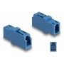 DELOCK σύνδεσμος οπτικής ίνας LC Simplex 87985, μπλε
