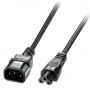 POWERTECH καλώδιο τροφοδοσίας CAB-P034, 0.75mm², copper, 1m, μαύρο
