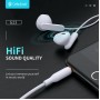 CELEBRAT earphones με μικρόφωνο G23, 3.5mm σύνδεση, Φ14mm, 1.2m, μαύρα