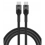 POWERTECH καλώδιο USB-C PTR-0130, PD 60W, copper, 1m, μαύρο