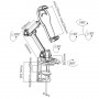 BRATECK βάση γραφείου PAD18-02 για tablet 7-10.4", γκρι
