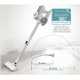 BRUNO ηλεκτρική σκούπα 2 σε 1 BRN-0133, 600W, λευκή-ασημί