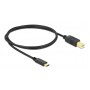 DELOCK καλώδιο USB-C σε USB Type B 83601, 1m, μαύρο
