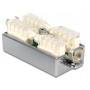 DELOCK κυτίο σύνδεσης καλωδίων δικτύου 86243, Cat 6A LSA, STP, tool-free