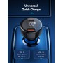 LDNIO φορτιστής αυτοκινήτου C101 με καλώδιο, USB/USB-C, 100W PD, μαύρος
