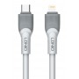 LDNIO καλώδιο Lightning σε USB-C LC602I, 30W PD, 2m, γκρι