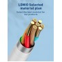 LDNIO καλώδιο USB-C σε USB-C LC611C, 65W PD, 1m, λευκό