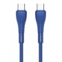 LDNIO καλώδιο USB-C σε USB-C LC672C, 65W PD, 2m, μπλε
