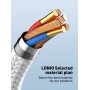 LDNIO καλώδιο USB-C σε USB-C LC861C, 65W PD, 1m, γκρι