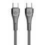 LDNIO καλώδιο USB-C σε USB-C LC861C, 65W PD, 1m, γκρι