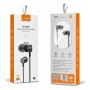 LDNIO earphones με μικρόφωνο HP04, 3.5mm σύνδεση, Φ10mm, 1.2m, γκρι