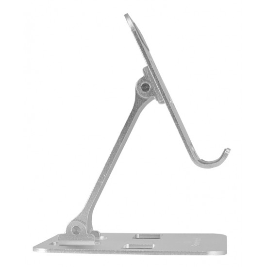 POWERTECH μεταλλική βάση smartphone/tablet PT-1159, 10", foldable, ασημί