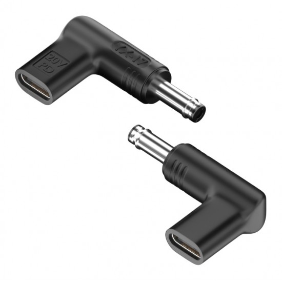 POWERTECH αντάπτορας τροφοδοσίας laptop YX-17, USB-C σε HP 4.8x1.7mm, μαύρος