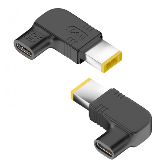 POWERTECH αντάπτορας τροφοδοσίας laptop YX-11, USB-C σε Lenovo 11x4.5mm, μαύρος