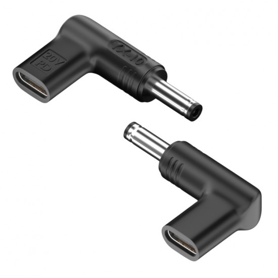 POWERTECH αντάπτορας τροφοδοσίας laptop YX-10, USB-C σε Dell 4.5x3mm, μαύρος
