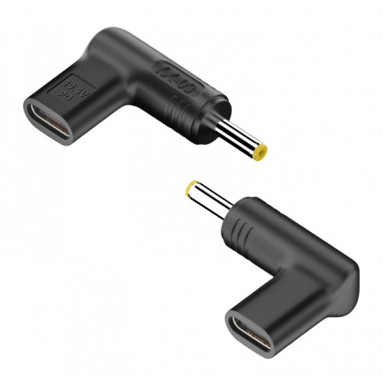 POWERTECH αντάπτορας τροφοδοσίας laptop YX-03, USB-C σε HP 4x1.7mm, μαύρος