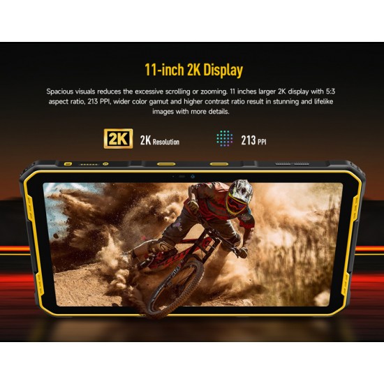 ULEFONE tablet Armor Pad 2, 11" 8/256GB, 18600mAh, IP68/IP69K, 4G, μαύρο