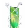 CELEBRAT earphones με μικρόφωνο G26, 3.5mm σύνδεση, Φ10mm, 1.2m, λευκά