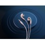 CELEBRAT earphones με μικρόφωνο G27, 3.5mm σύνδεση, Φ14mm, 1.2m, λευκά