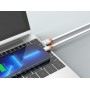 CELEBRAT καλώδιο micro USB σε USB CB-33M, flat, 2.1A, 1m, λευκό