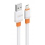 CELEBRAT καλώδιο Lightning σε USB CB-33L, flat, 2.4A, 1m, λευκό