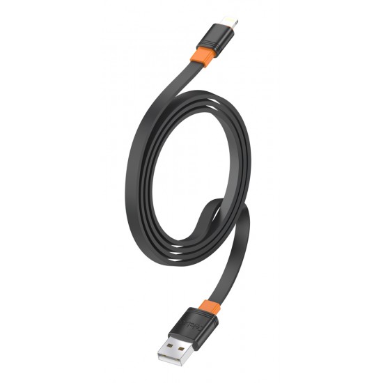 CELEBRAT καλώδιο Lightning σε USB CB-33L, flat, 2.4A, 1m, μαύρο