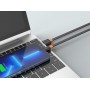 CELEBRAT καλώδιο USB-C σε USB CB-33C, flat, 3A, 1m, μαύρο