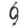 CELEBRAT καλώδιο USB-C σε USB CB-33C, flat, 3A, 1m, μαύρο