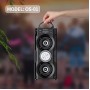 CELEBRAT φορητό ηχείο OS-01, 10W, 1200mAh, Bluetooth, FM, LED, μαύρο