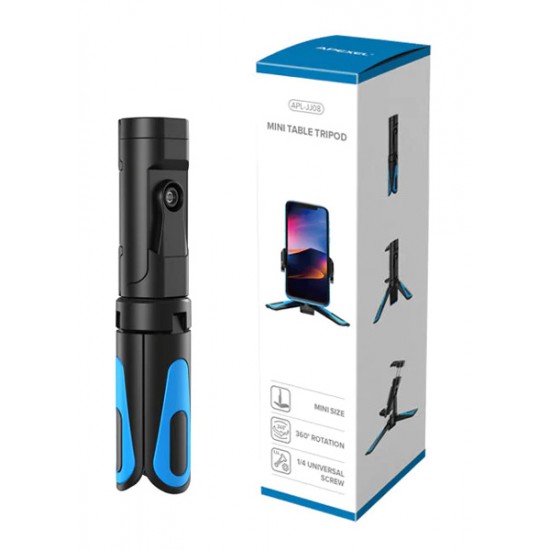 APEXEL μίνι τρίποδο APL-JJ08 για smartphone & ψηφιακές κάμερες, μαύρο