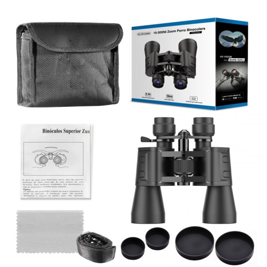 APEXEL κιάλια APS-PB10-30X50, 10x-30x zoom, Φ 50mm, μαύρα