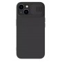 NILLKIN θήκη CamShield Silky Silicone για iPhone 15 Plus, μαύρη