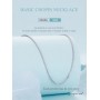 BAMOER αλυσίδα λαιμού Charm SCA019, 45cm, ασήμι 925, ασημί