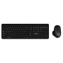 POWERTECH set ποντίκι & πληκτρολόγιο PT-1154, 2.4GHz & Bluetooth, μαύρο